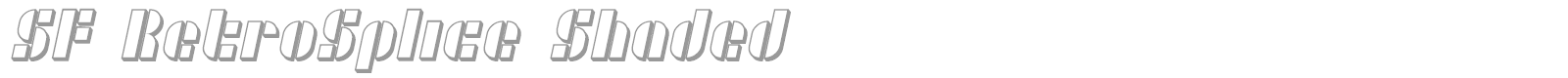 SF Retrosplice font preview